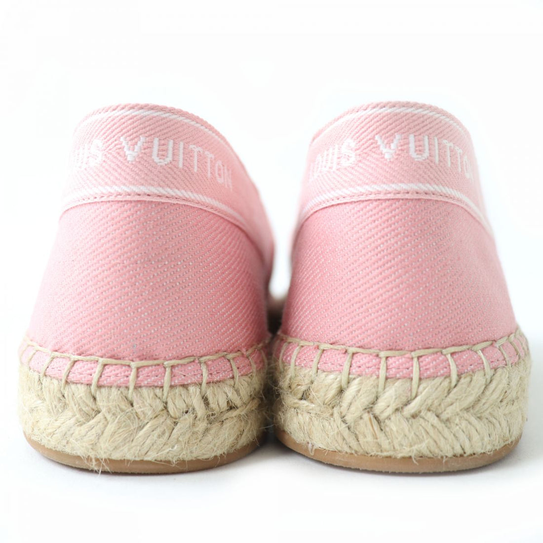 Louis Vuitton Espadrilles Tape Logo Canvas Slip-on Shoes