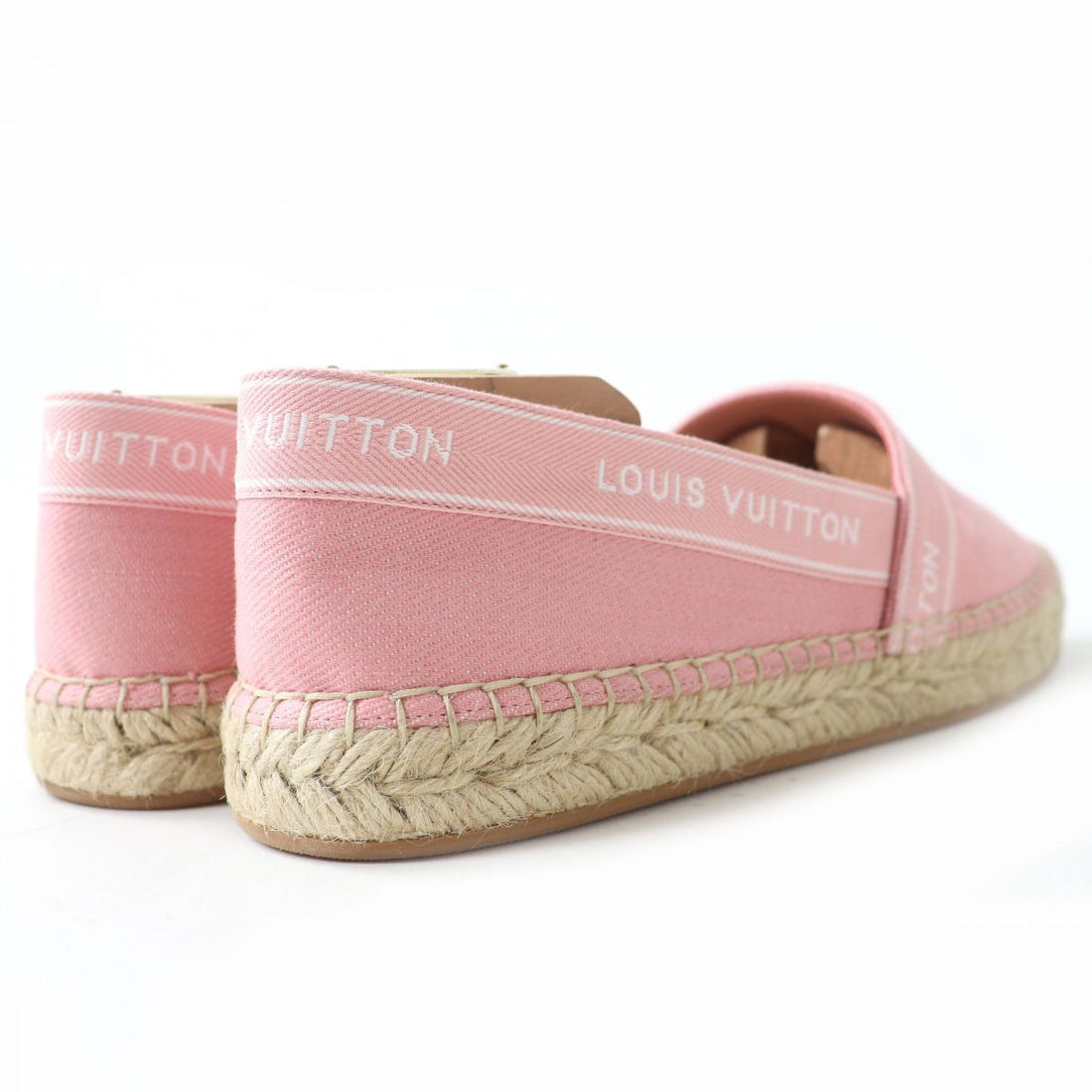 Louis Vuitton Espadrilles Tape Logo Canvas Slip-on Shoes