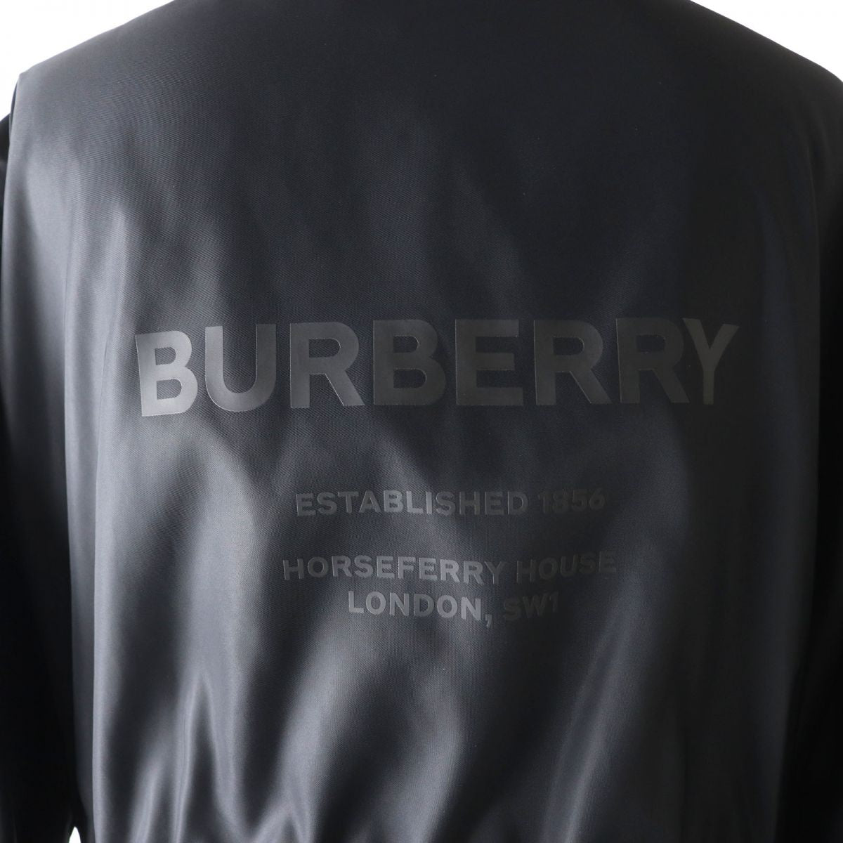 Burberry Nylon Hooded Long Mod Coat Black 40