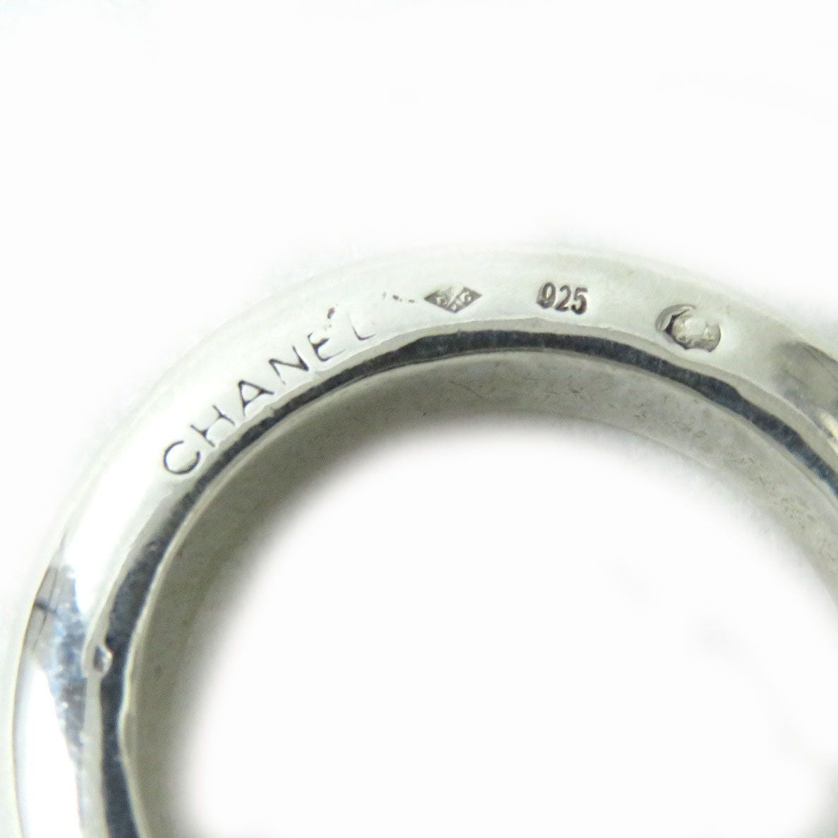 Chanel Vintage SV925 Logo Ring Silver