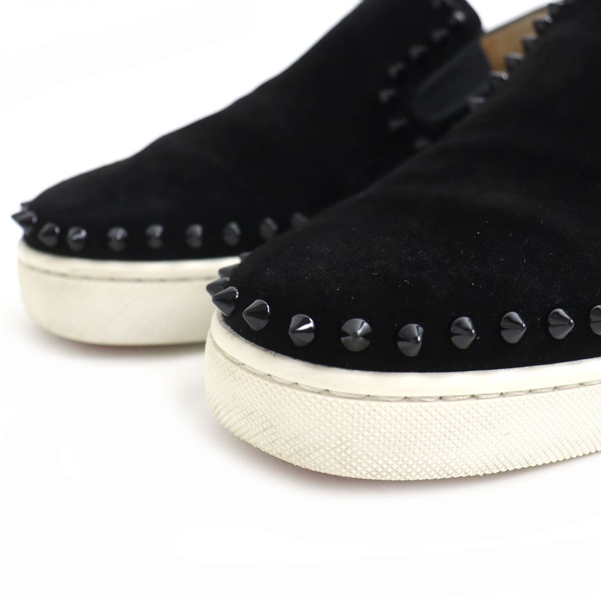 Christian Louboutin Suede Leather Spike Studs Sneakers