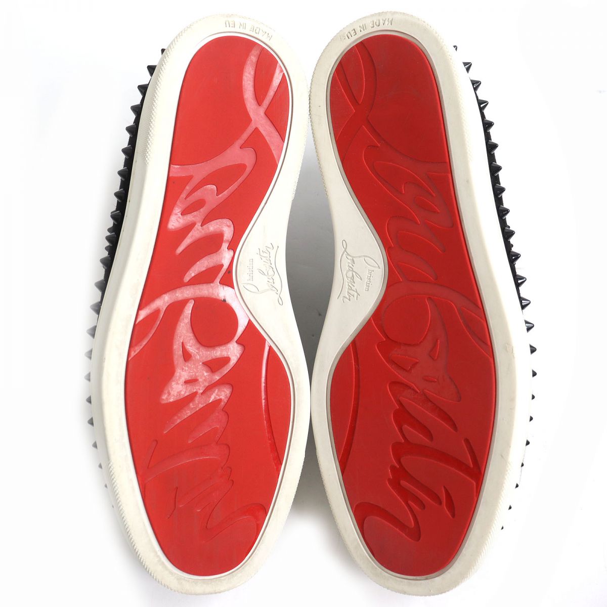 Christian Louboutin Suede Leather Spike Studs Sneakers