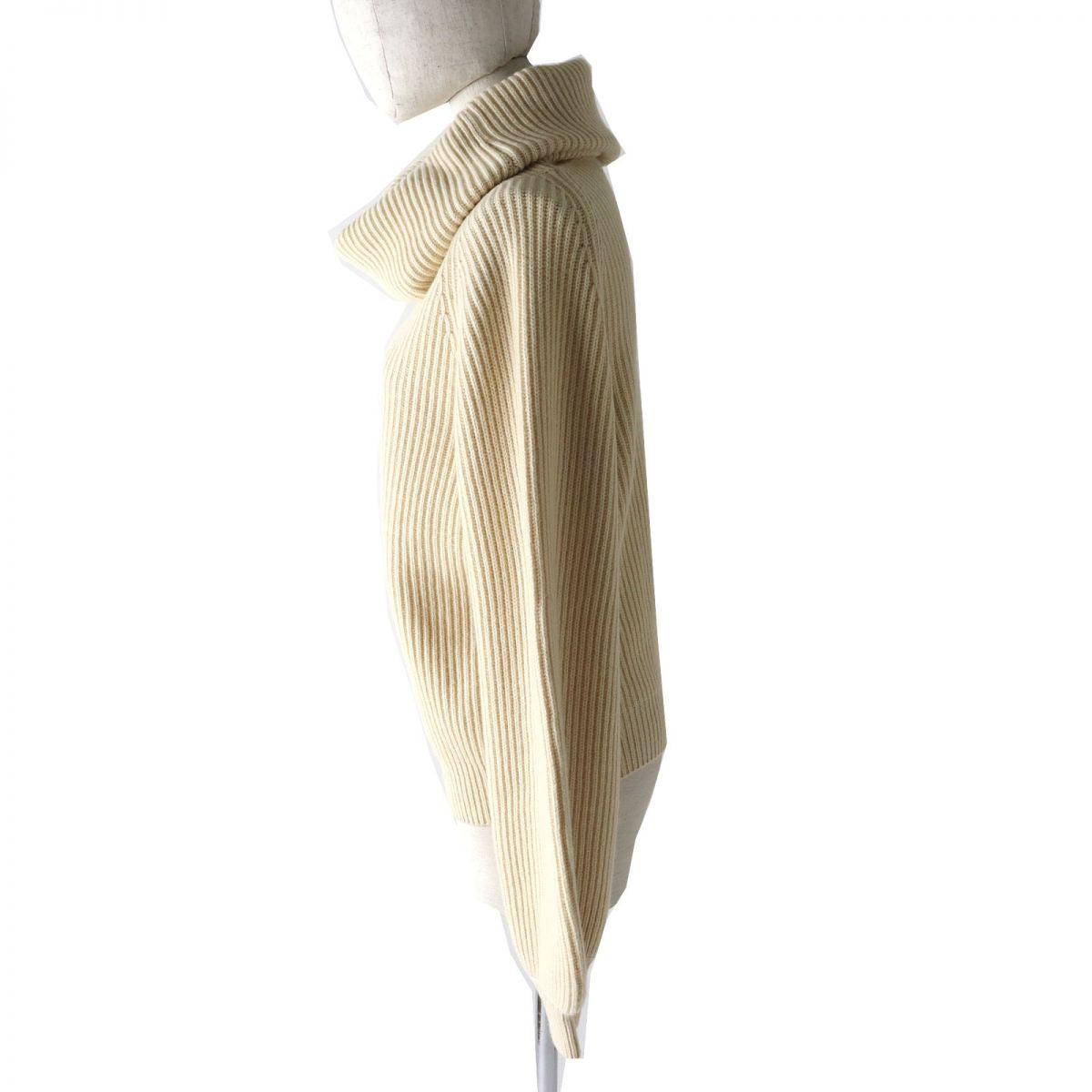 Celine Cashmere Off-Turtleneck Sweater Ivory S