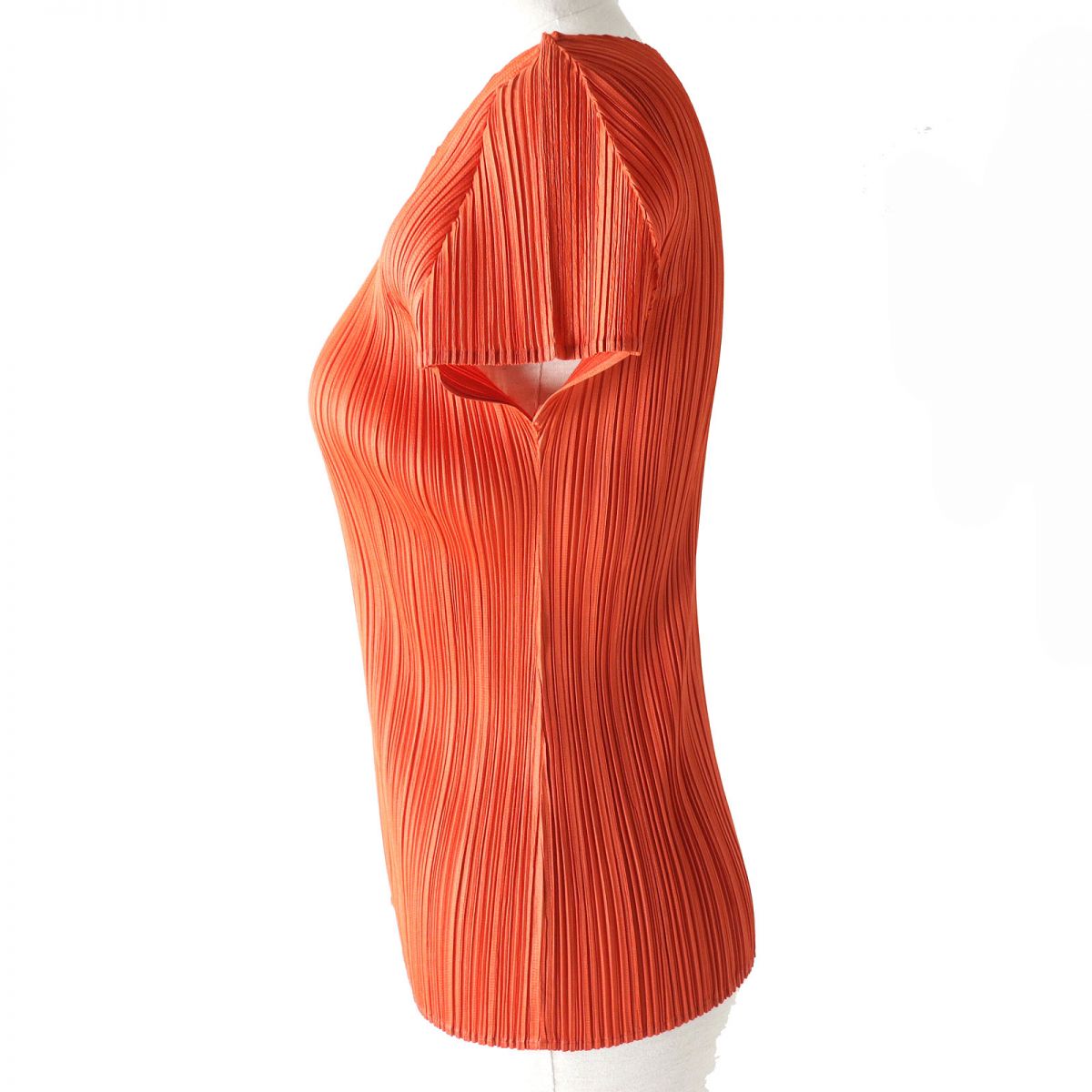 Issey Miyake Pleats Please Women's Top Orange