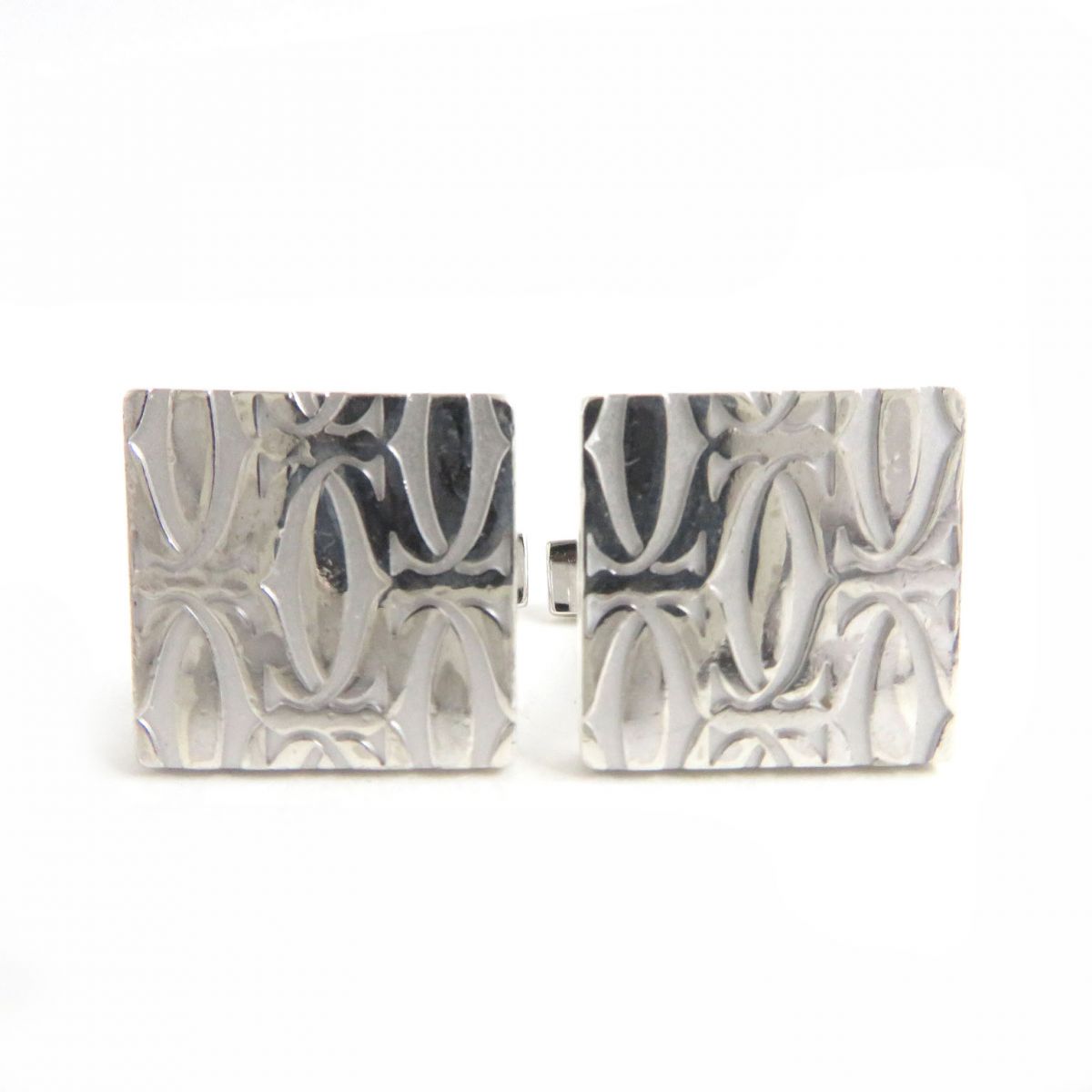 Cartier C2 Motif SV925 Square Cufflinks