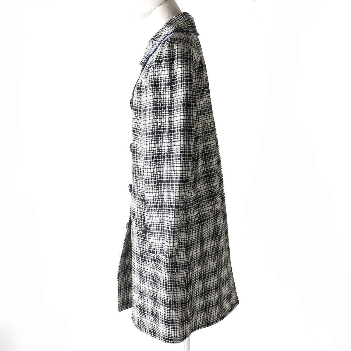 Burberry Check Houndstooth Rubber Coat Women