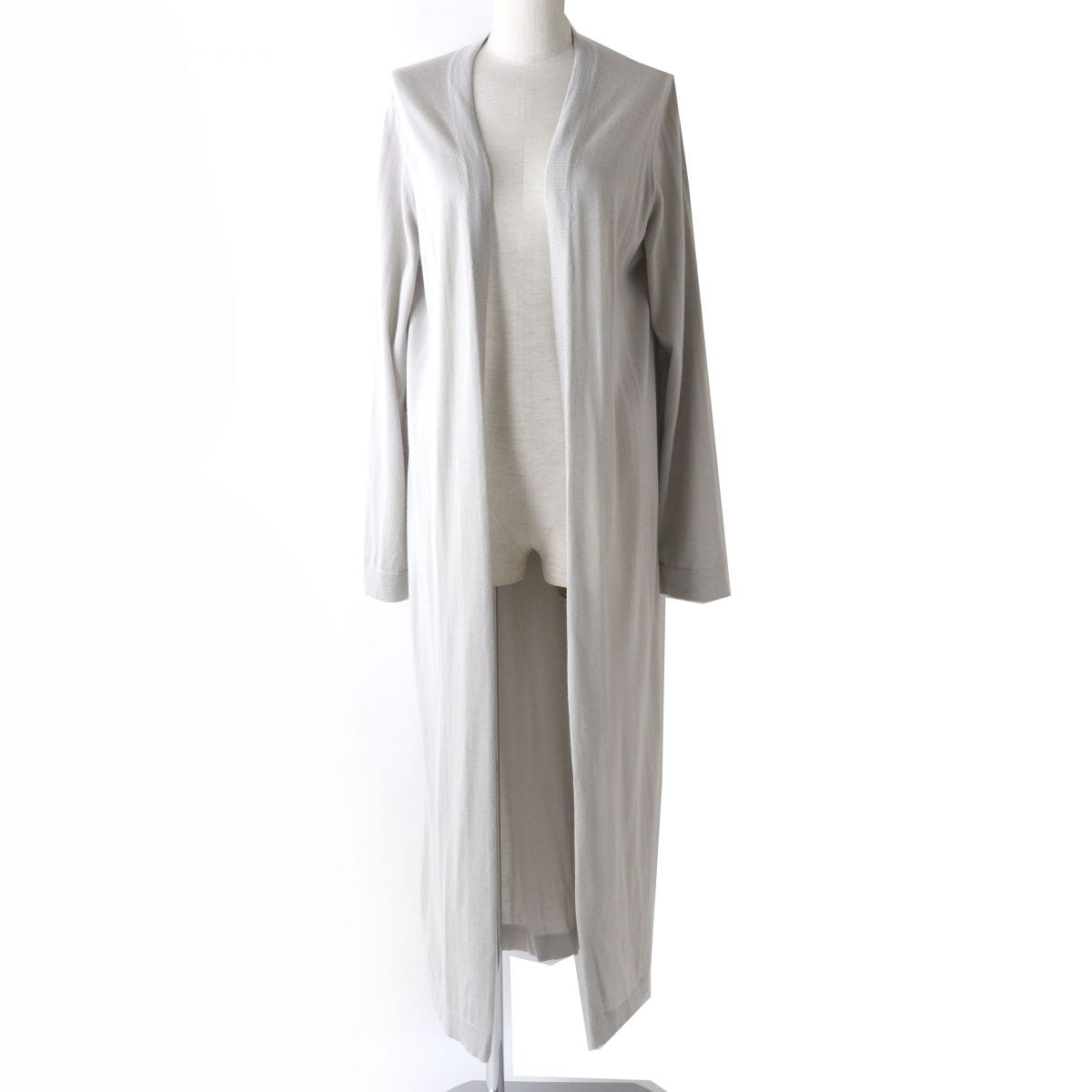 HERMES Cashmere Silk Extra Long Cardigan Women