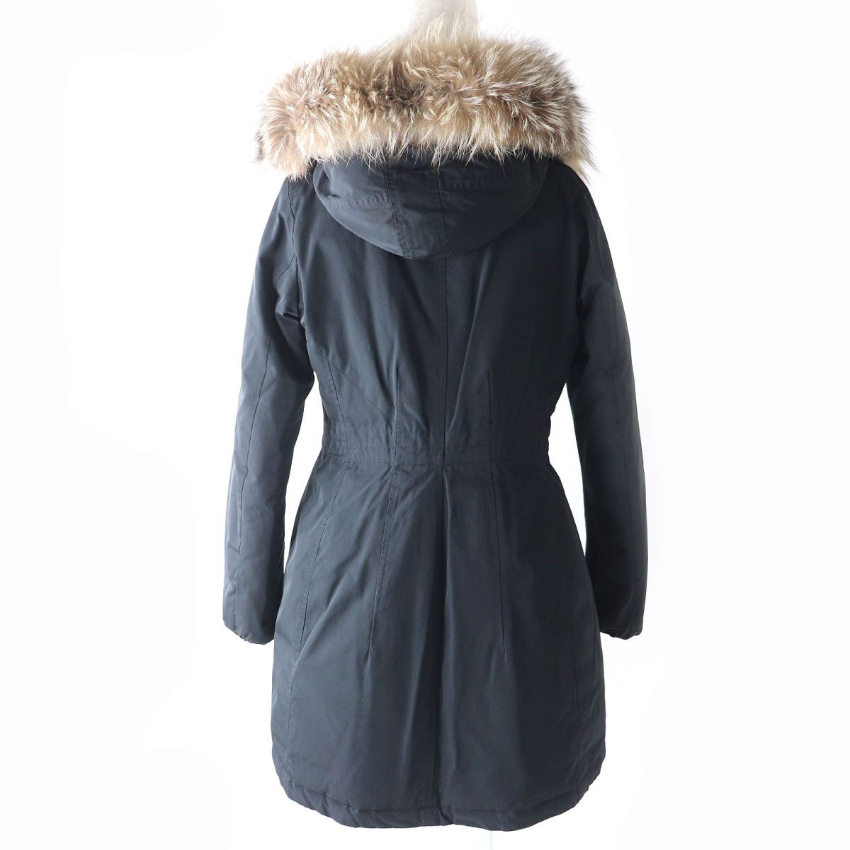 Moncler Women's Fur Hooded Long Down Coat