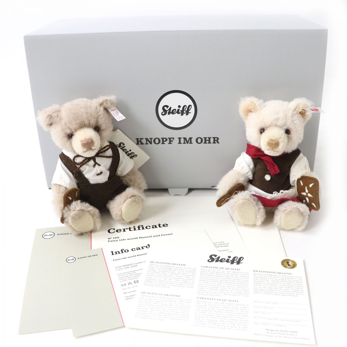 Steiff Hansel and Gretel Teddy Bear Set