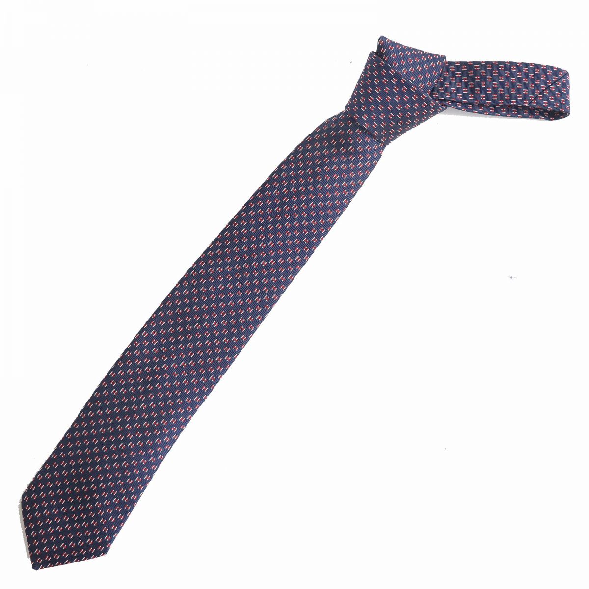 Hermes Silk Tie H Flamboyant Web Necktie