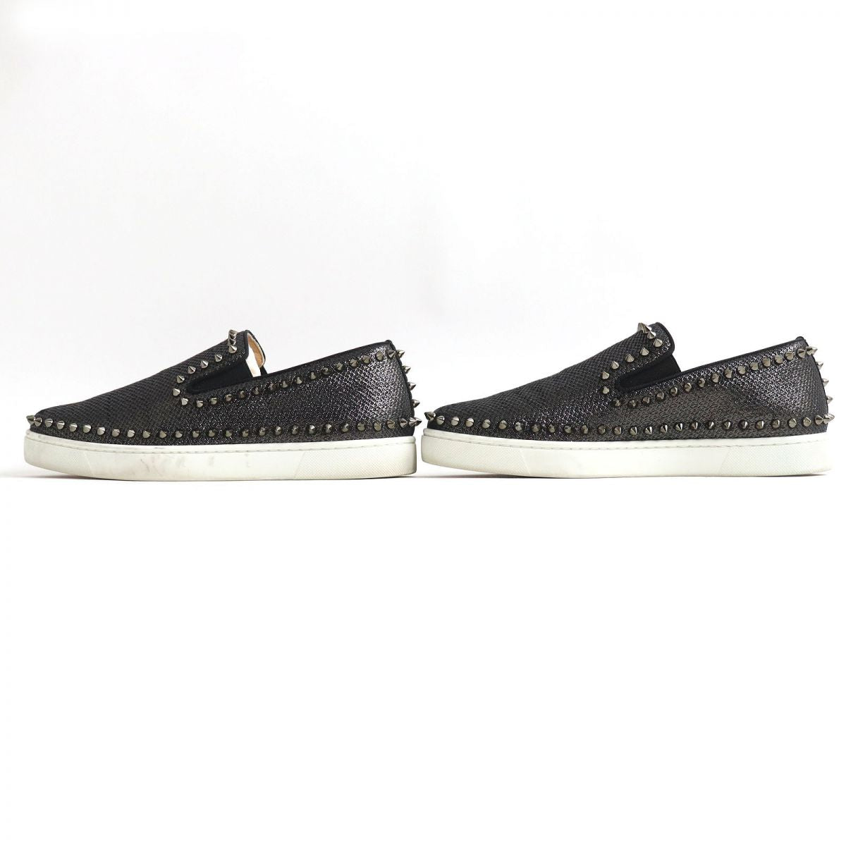 Christian Louboutin PIK BOAT FLAT LUREX Slip-On Shoes