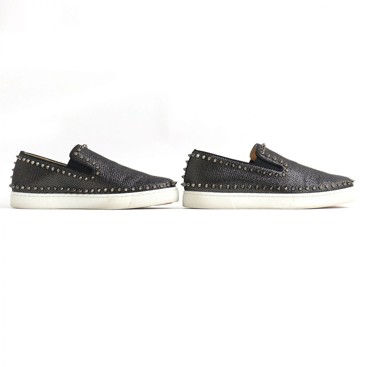 Christian Louboutin PIK BOAT FLAT LUREX Slip-On Shoes