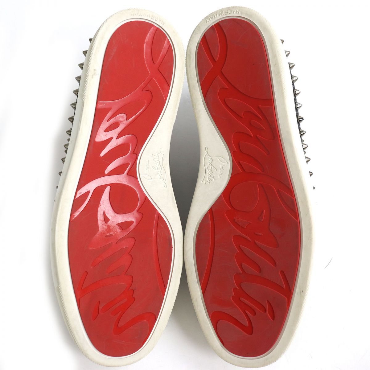 Christian Louboutin PIK BOAT FLAT LUREX Slip-On Shoes