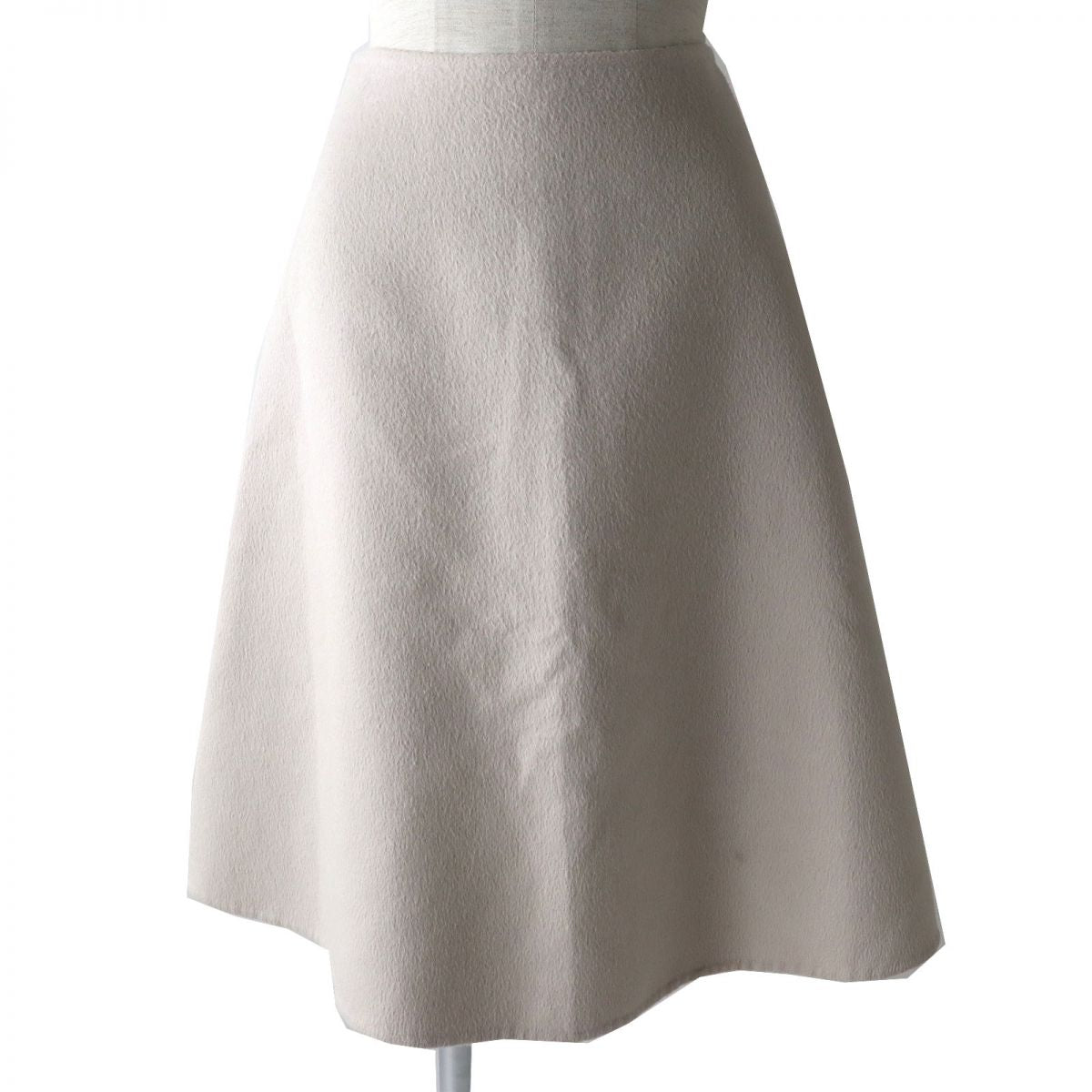 Prada Angora Cashgora A-line Skirt 38 Beige