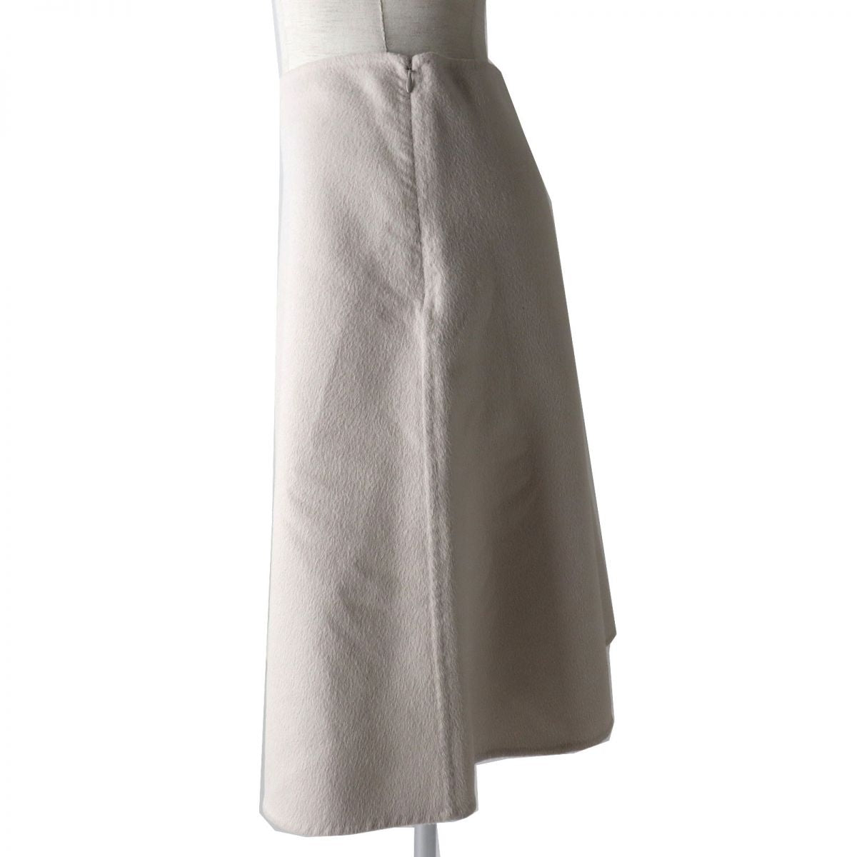 Prada Angora Cashgora A-line Skirt 38 Beige