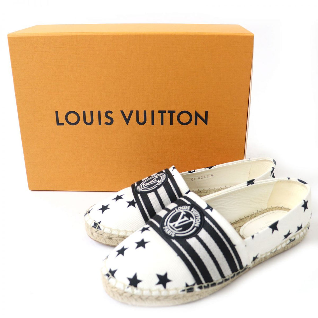 Louis Vuitton Espadrille Loafers White Navy