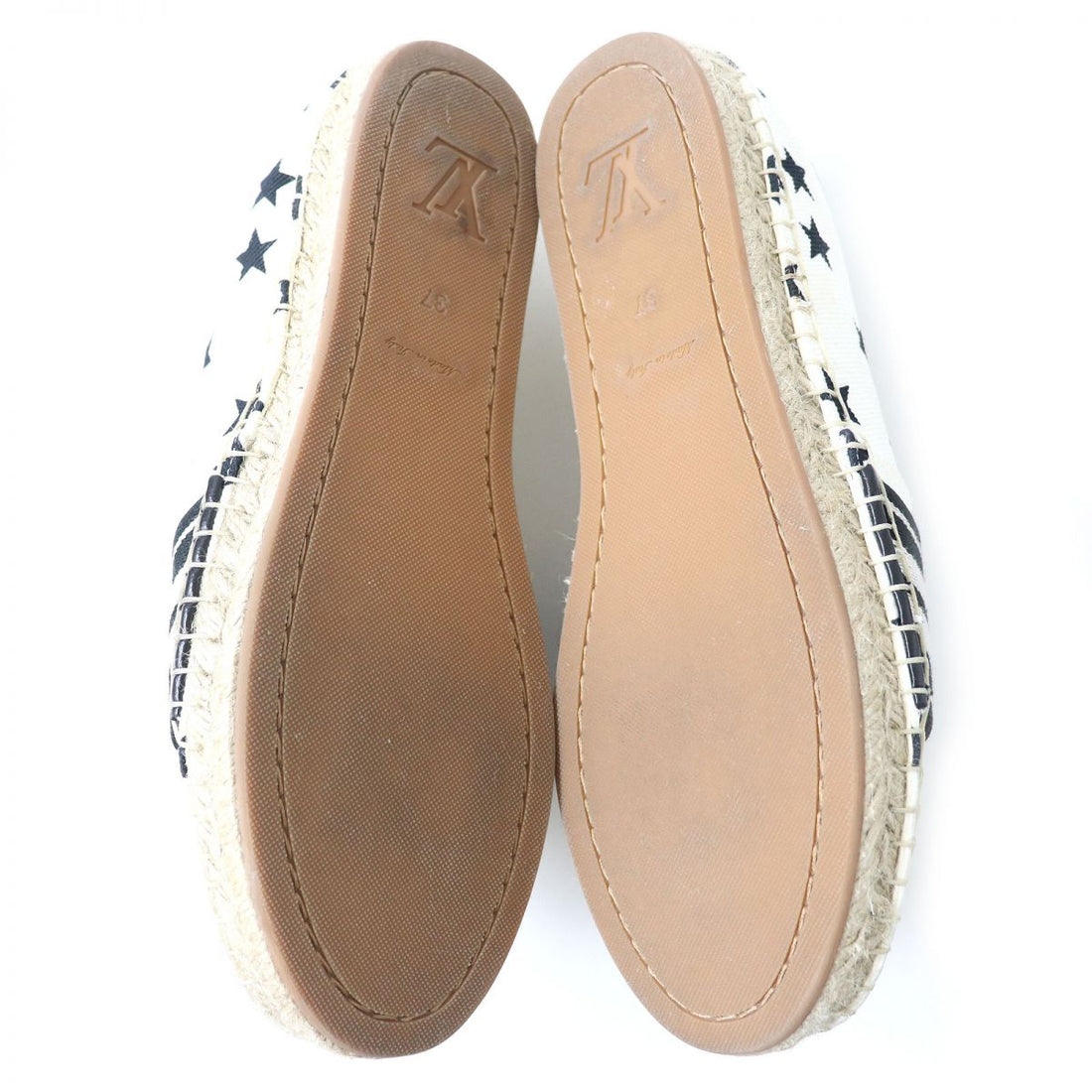 Louis Vuitton Espadrille Loafers White Navy