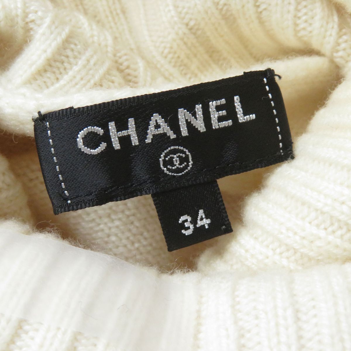 Chanel Cashmere Turtleneck Knit Top