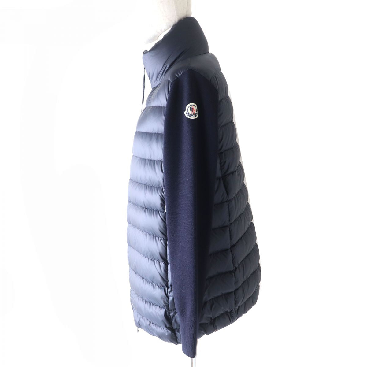 Moncler Women's Cardigan Tricot Down Jacket Navy XS