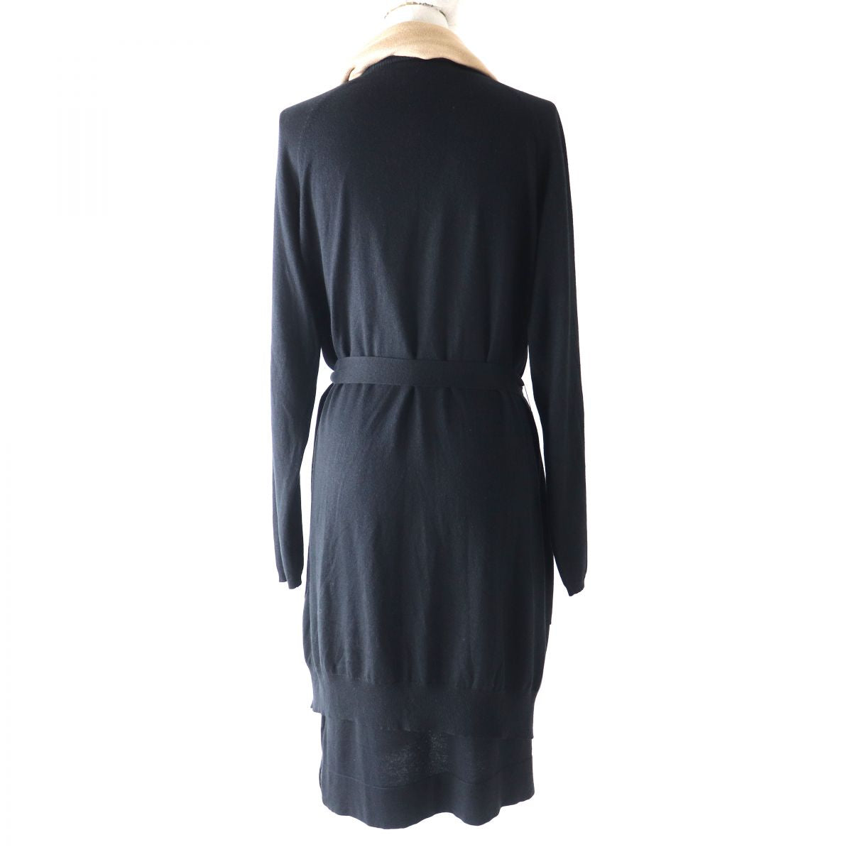 Max Mara Silk Cashmere Belted Cardigan Dress Set