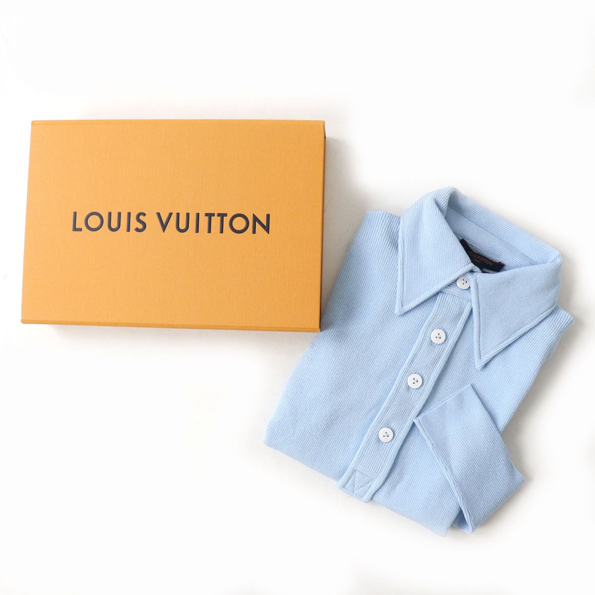 Louis Vuitton XS Rib Long Sleeve Polo Top