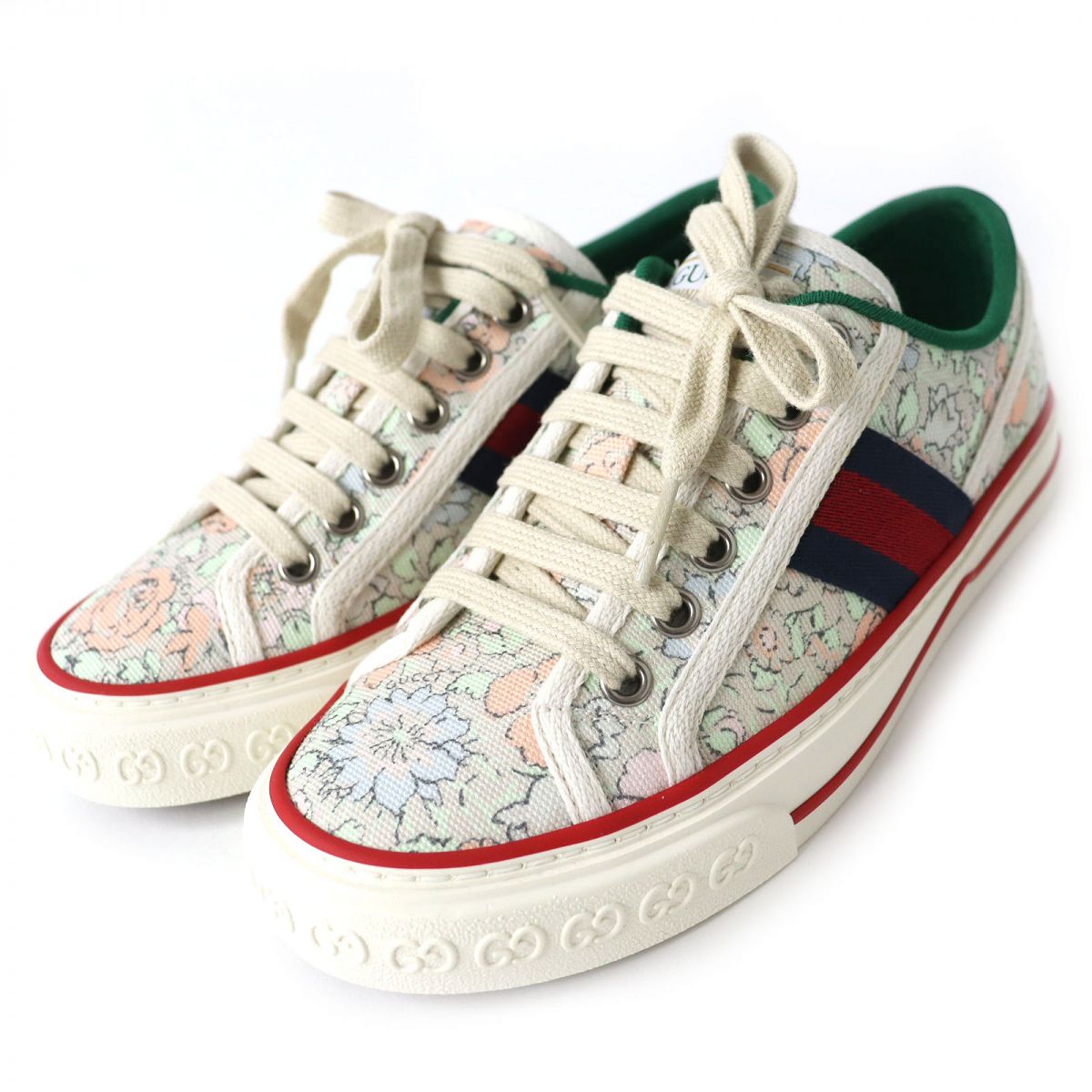 Gucci Tennis 1977 Liberty Floral Sneakers