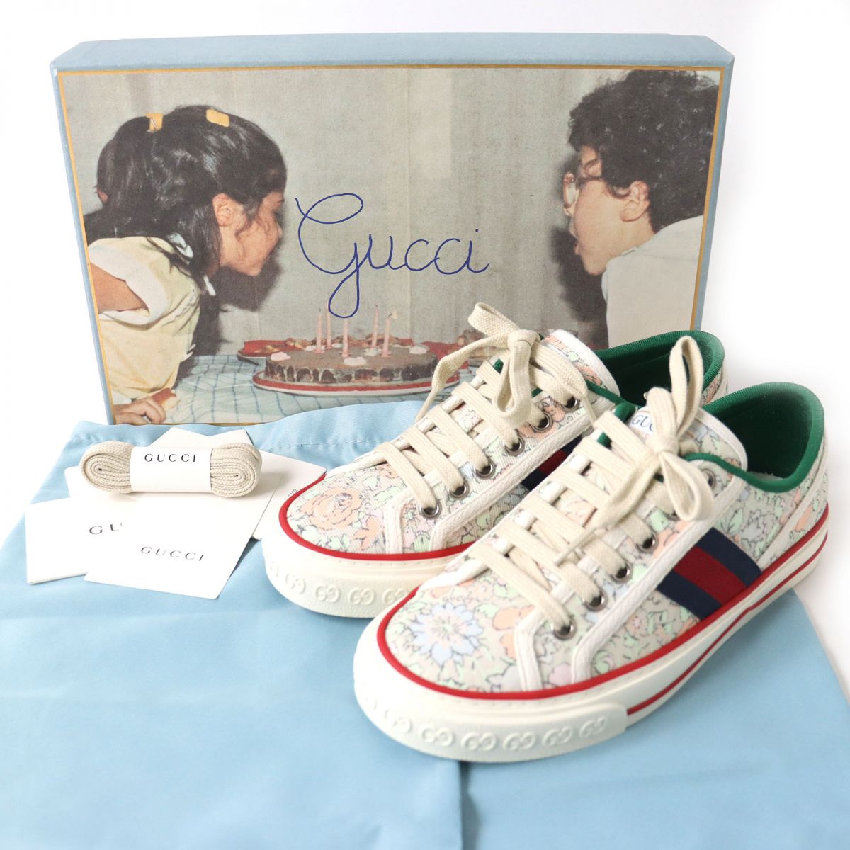 Gucci Tennis 1977 Liberty Floral Sneakers