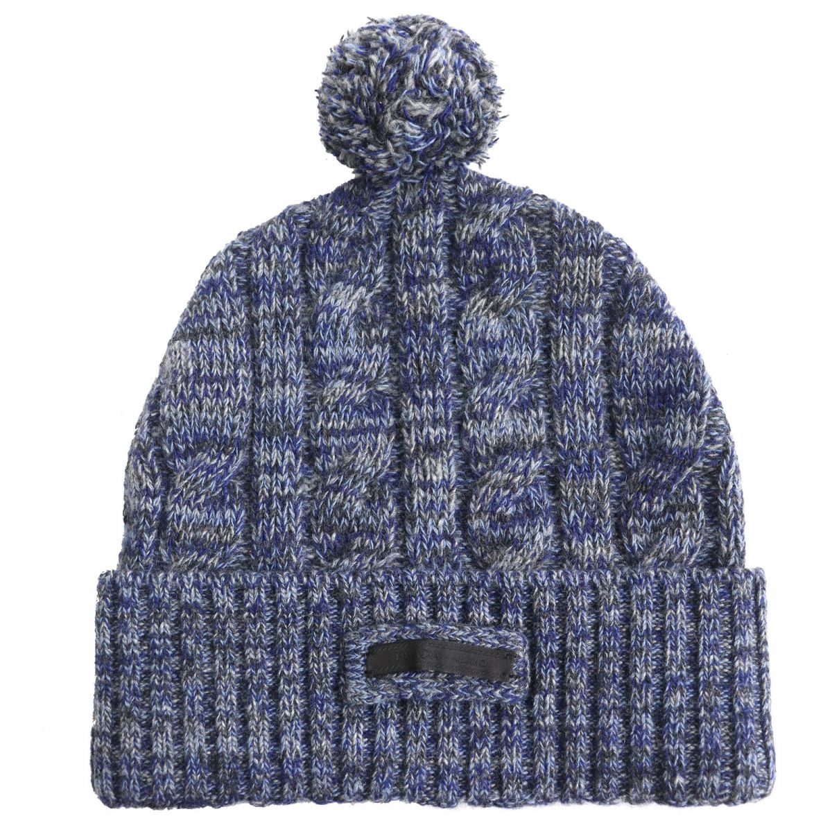 Prada Wool Cashmere Knit Hat Men's M Blue