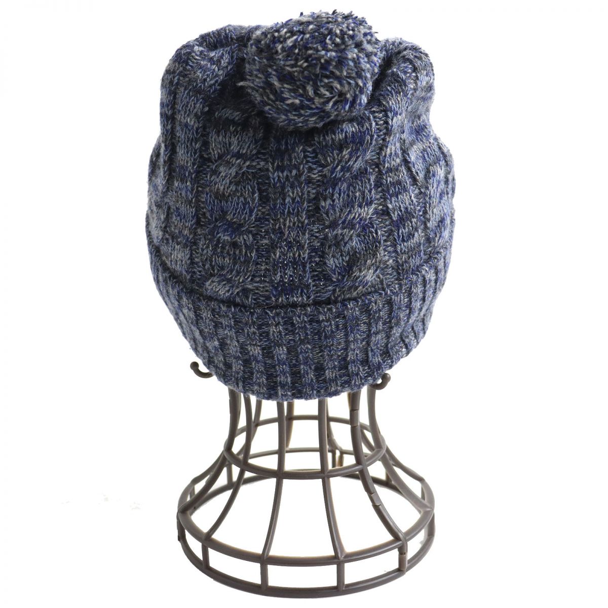 Prada Wool Cashmere Knit Hat Men's M Blue