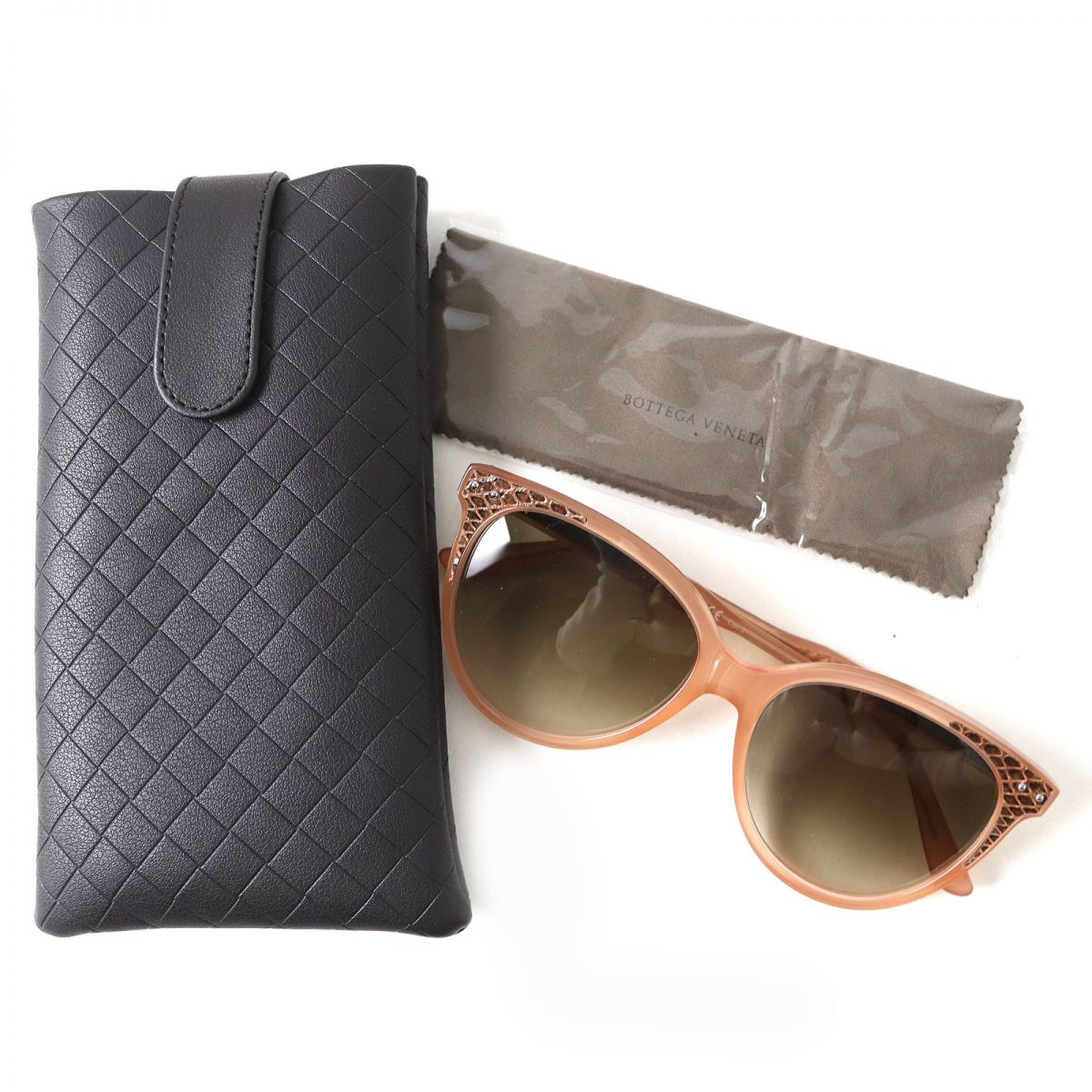 Bottega Veneta Python Cat Eye Sunglasses BV0119S