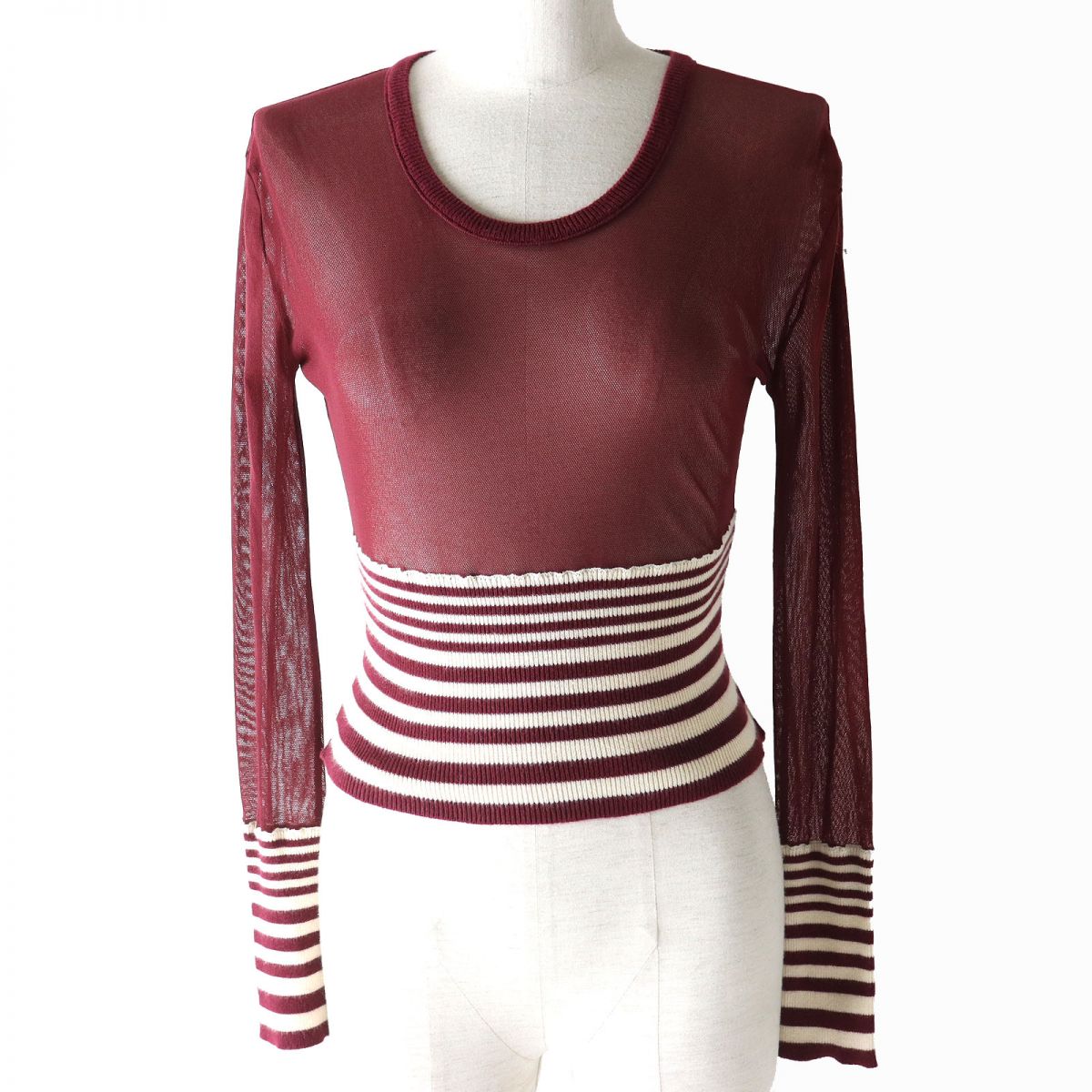 Jean Paul Gaultier Vintage Striped Knit Top