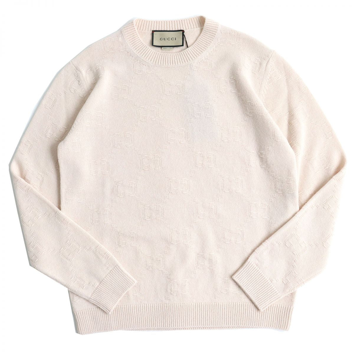 Gucci GG Pattern Pullover Knit Sweater Men's M