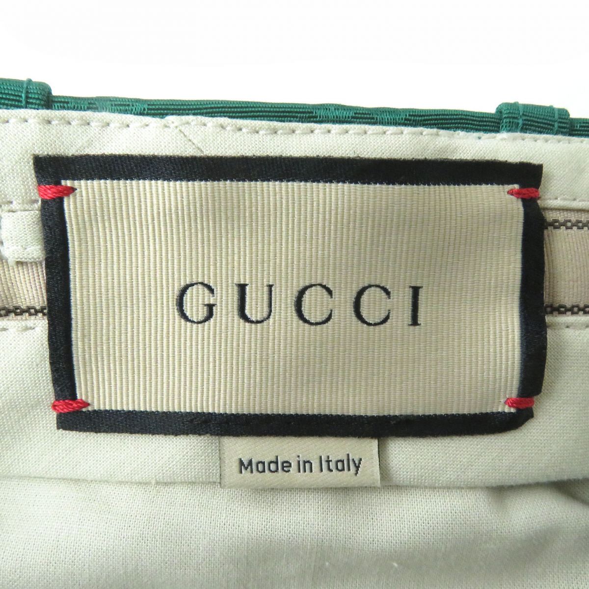 Gucci GG Canvas Pants Slacks Green 36