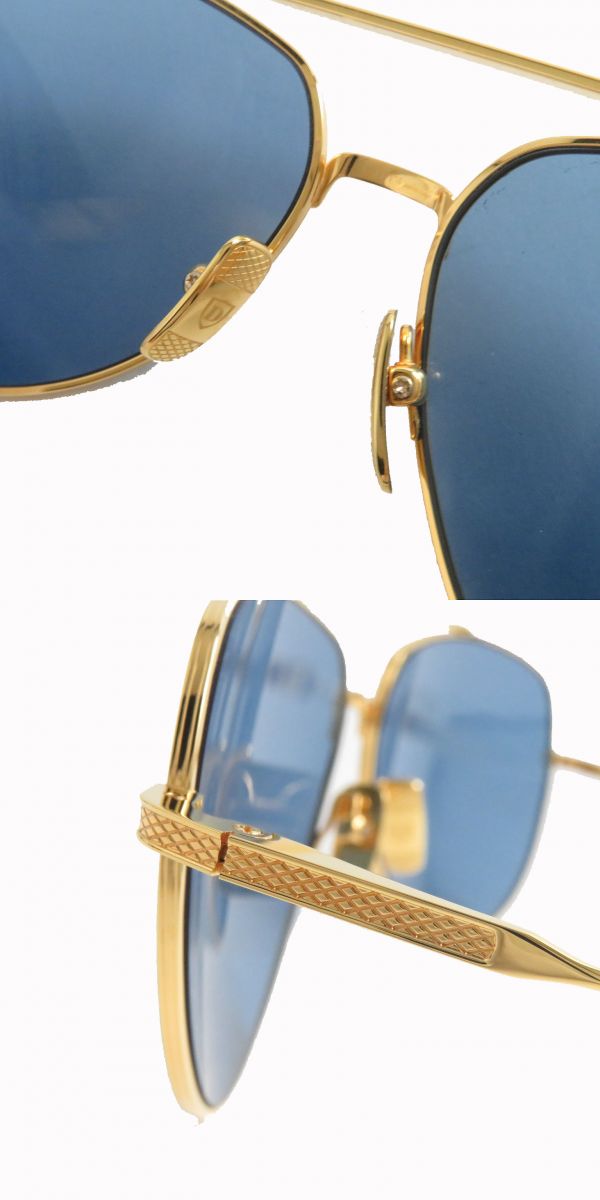 DITA FLIGHT004 Sunglasses Gold Dark Blue