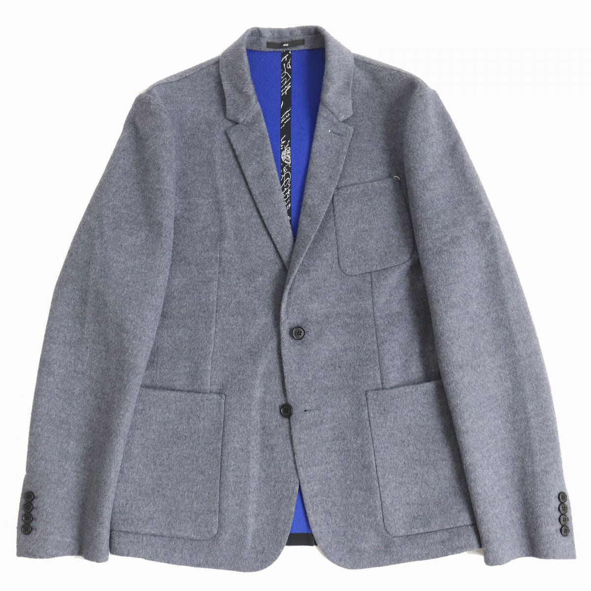 Berluti Wool Cashmere Blend Single Jacket R50 Grey