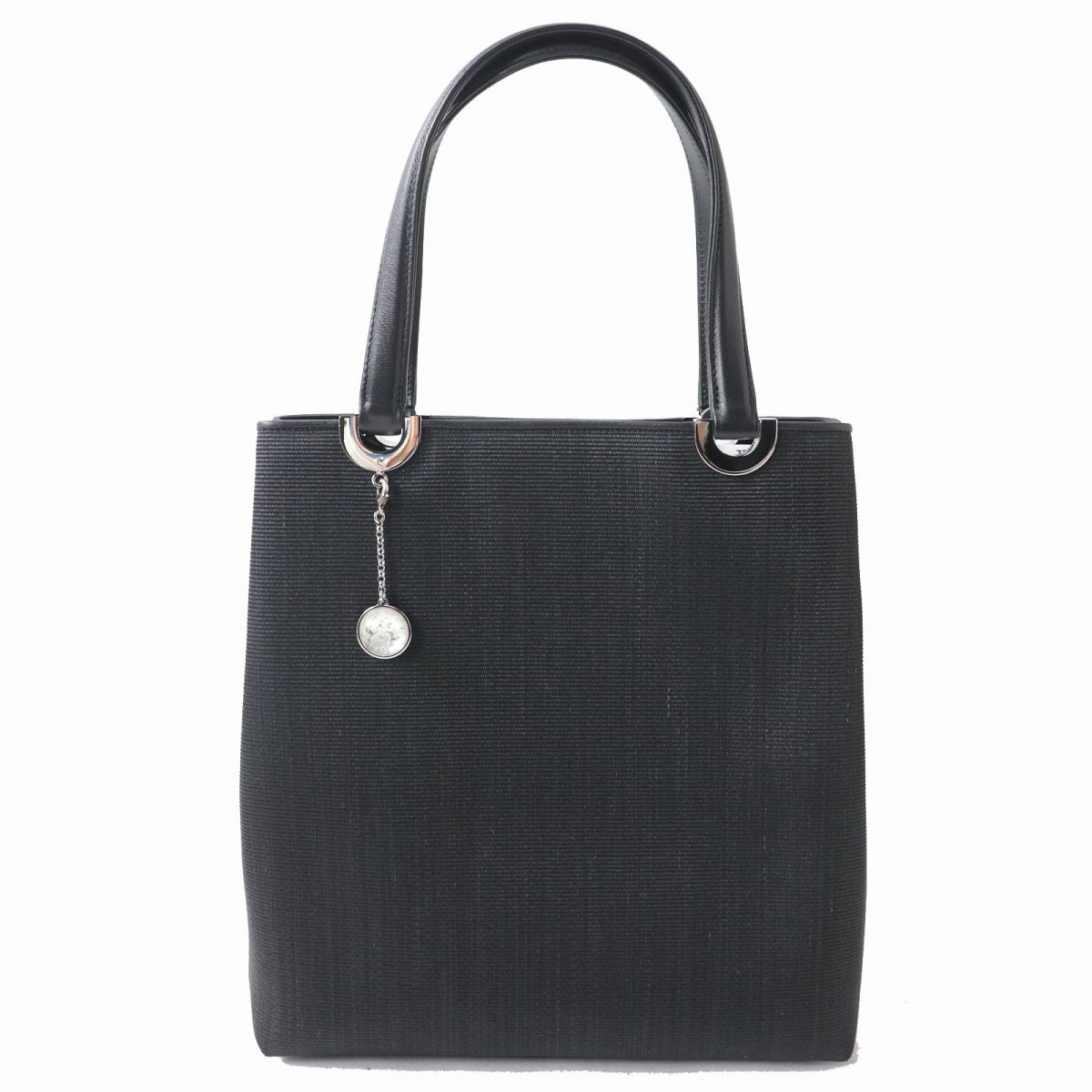 COMTESSE Horsehair Leather Tote Bag Black