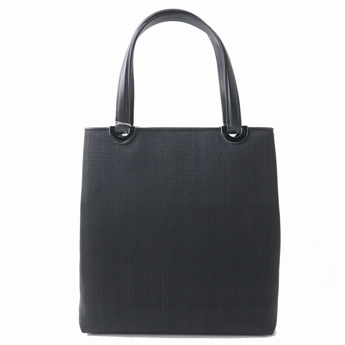 COMTESSE Horsehair Leather Tote Bag Black