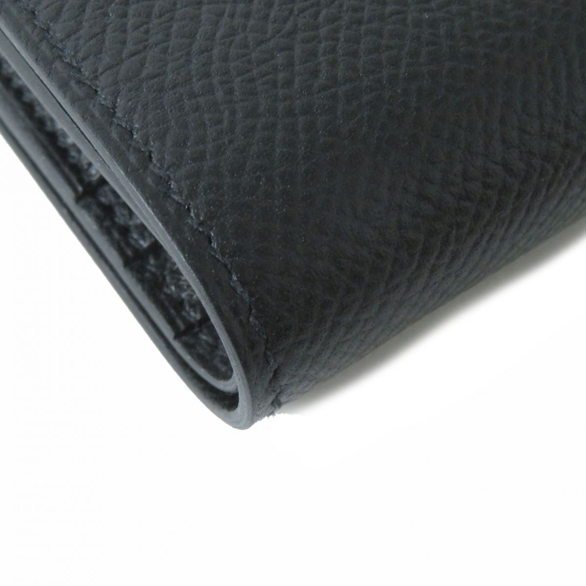 Hermes Bearn Compact Epsom Leather Wallet Black