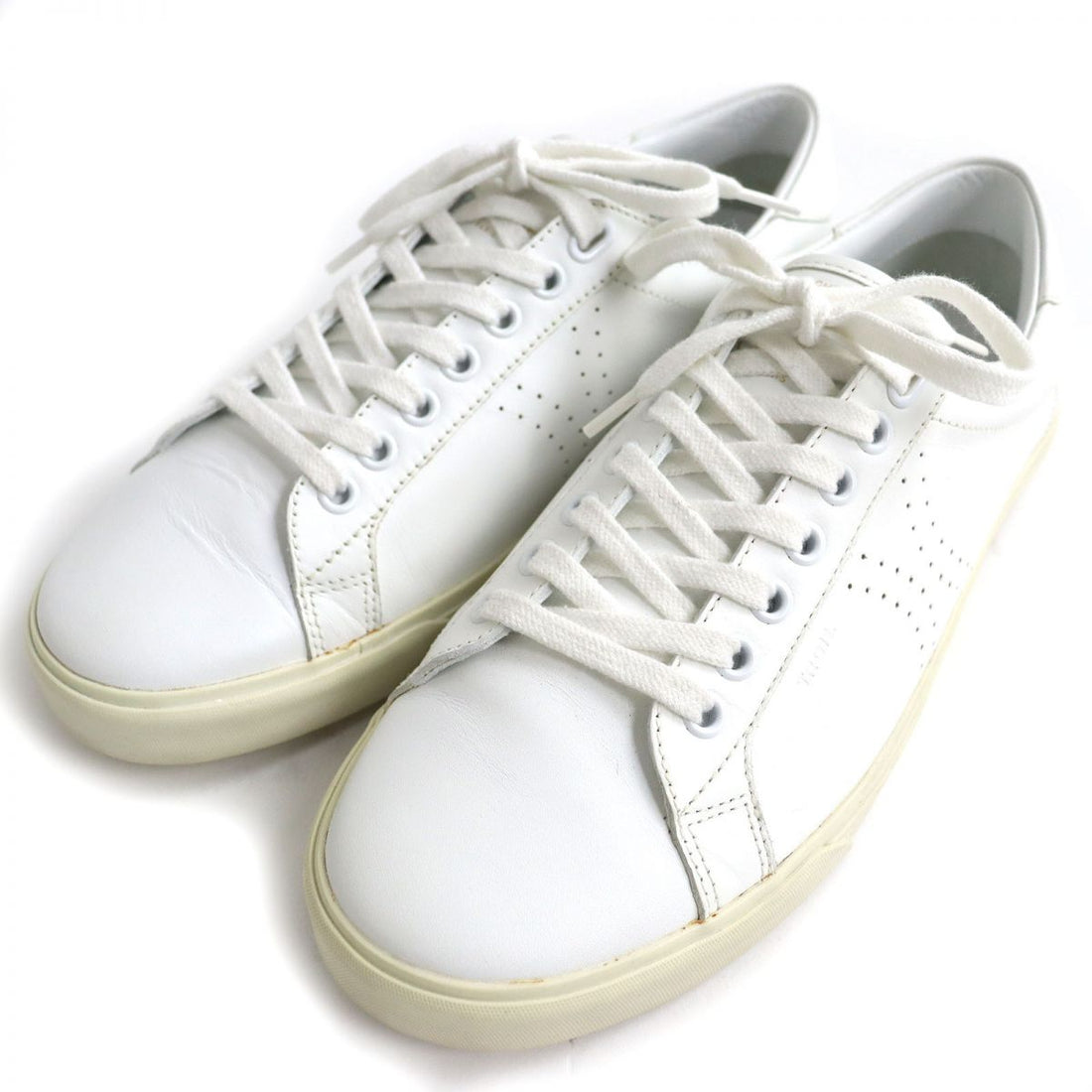 Celine Leather Sneakers 39 Triomphe Lace-up