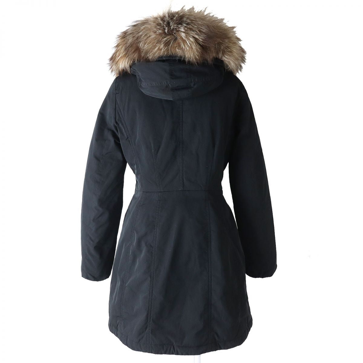 MONCLER AREDHEL Double Zip Down Coat with Hood and Fur