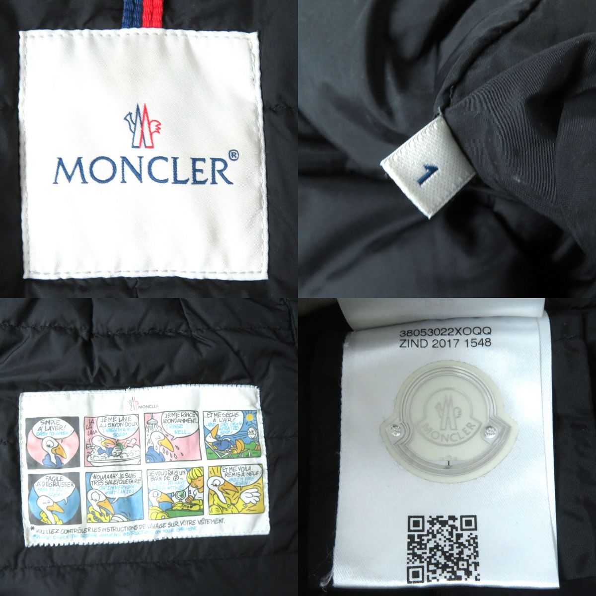 MONCLER AREDHEL Double Zip Down Coat with Hood and Fur