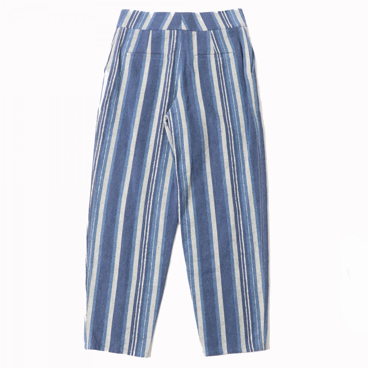 Chloe Women's Stripe Canvas Wide Pants Blue