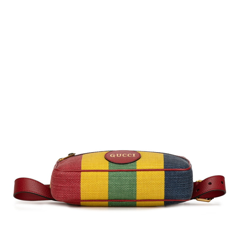 Gucci Canvas Leather Waist Bag 625895