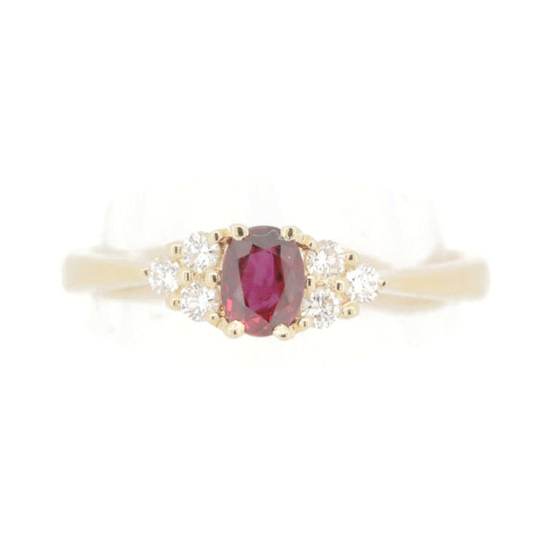 Pola Au750 Ruby Diamond Ring