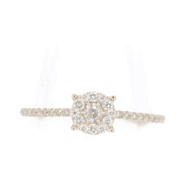 Estelle Au750 Pink Gold Diamond Ring