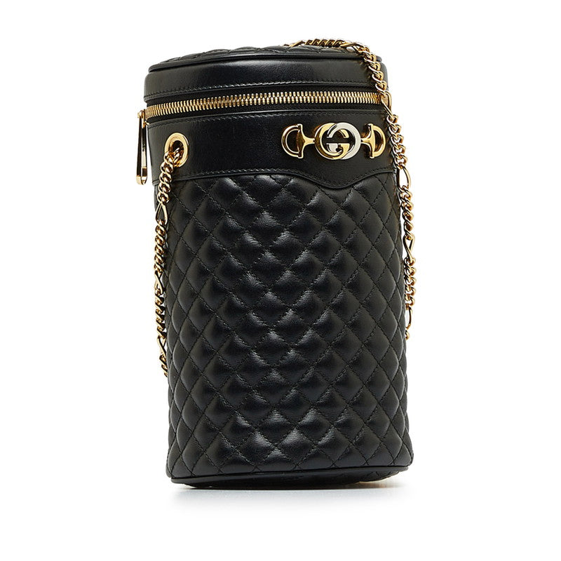 Gucci Horsebit Zumi Quilted Leather Chain Shoulder Bucket Bag