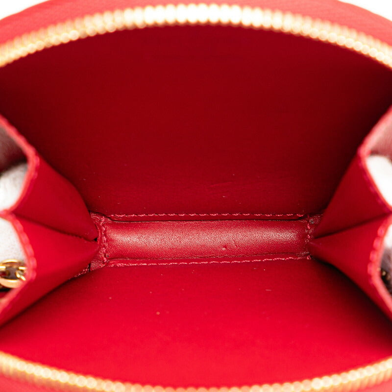 Louis Vuitton Vernis Coin Case M91417 Red