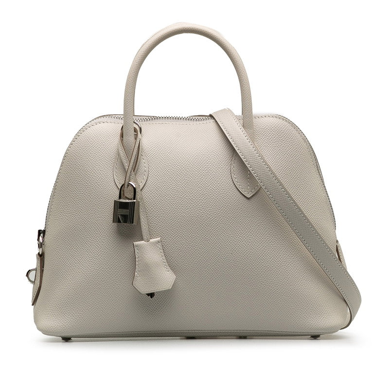 Hermes Bolide 1923 25 Handbag White