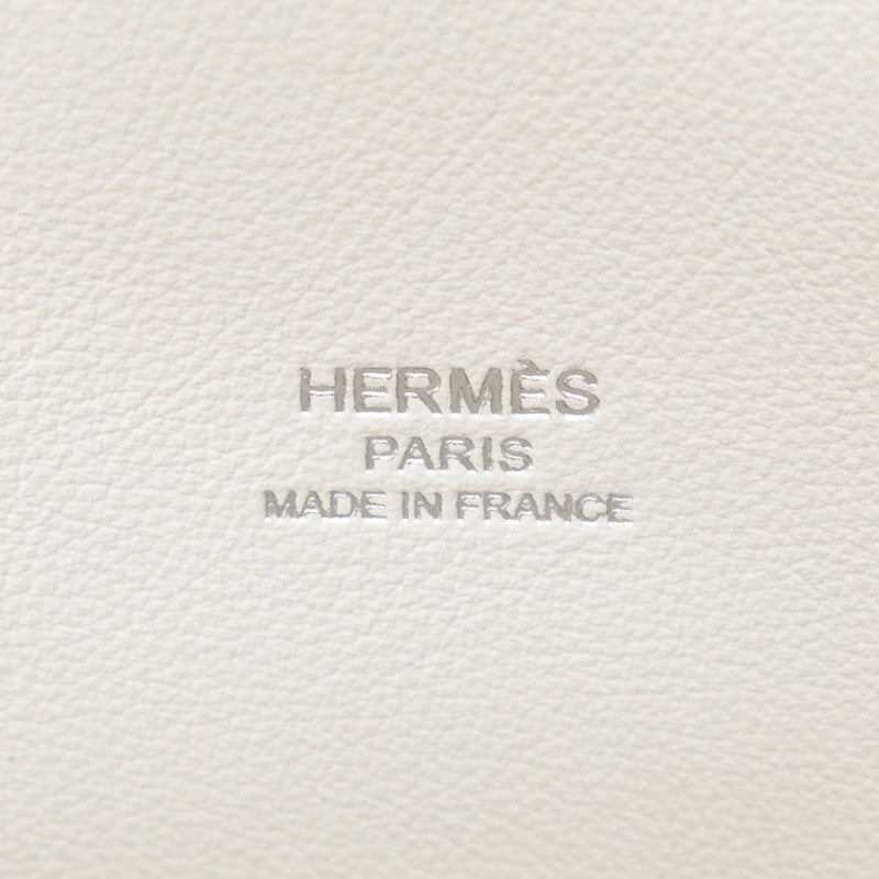 Hermes Bolide 1923 25 Handbag White Epsom Leather in Great Condition