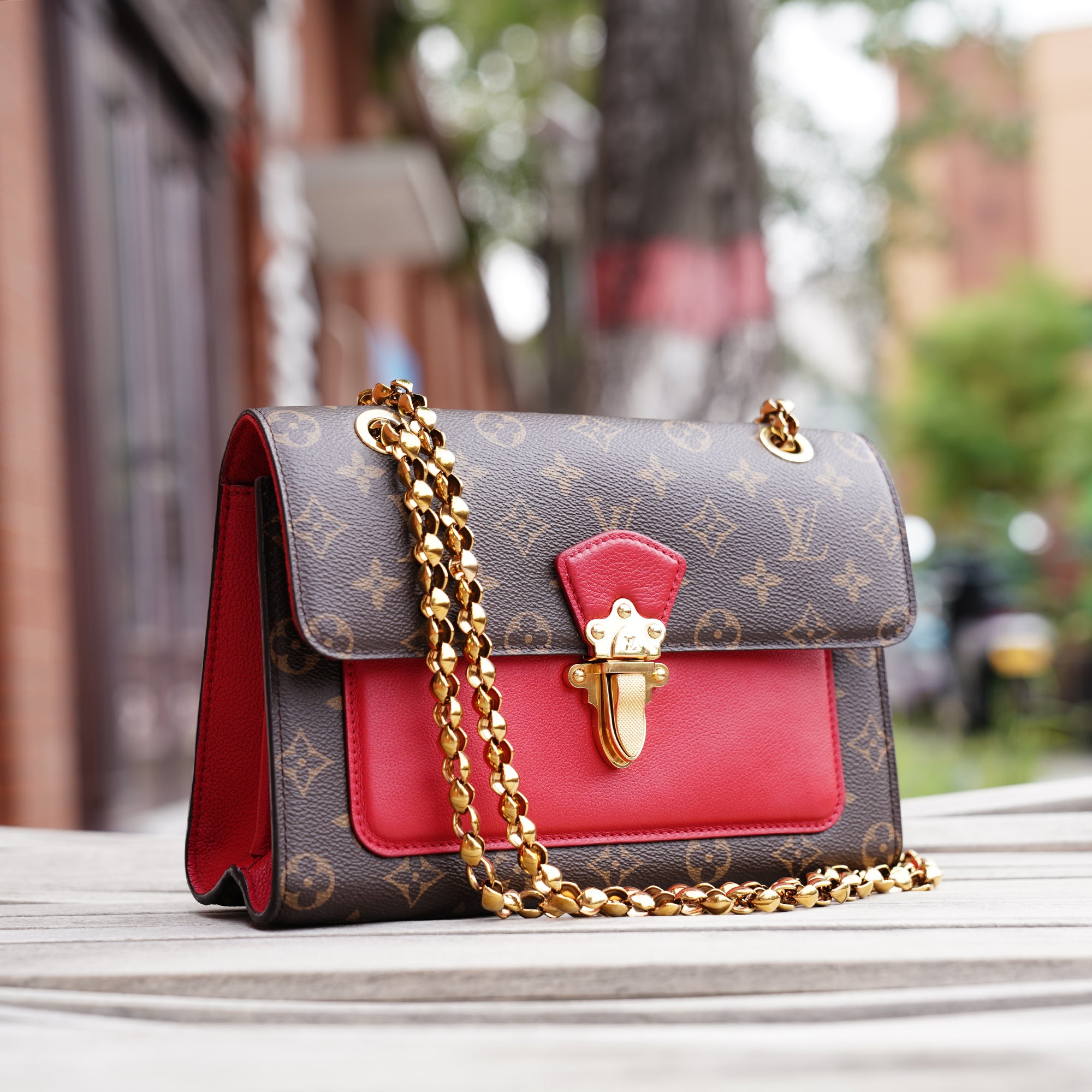 Louis Vuitton Monogram Victoire Cherry Chain Shoulder Bag